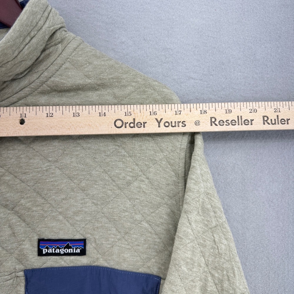 Patagonia Organic Cotton Quilt Snap-T Pullover Sweatshirt SZ L Grunge Gorpcore - Picture 5 of 12